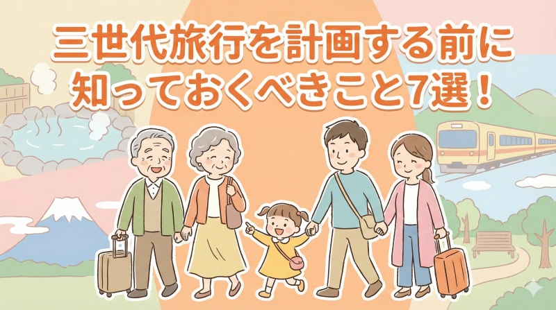 三世代旅行を計画する前に知っておくべきこと7選！