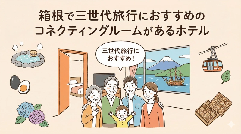箱根で三世代旅行におすすめのコネクティングルームがあるホテル
