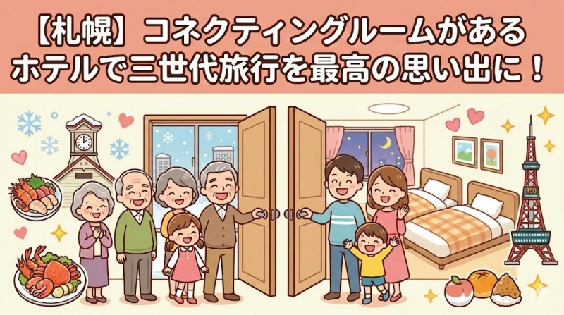 札幌 三世代旅行 コネクティングルームがあるホテル
